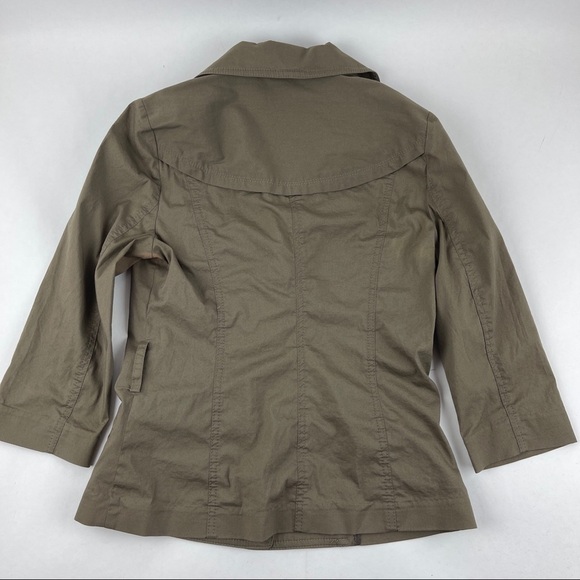 Express Jacket Womens Size 4 Brown 2 Button Long Sleeve Pockets - Picture 7 of 8